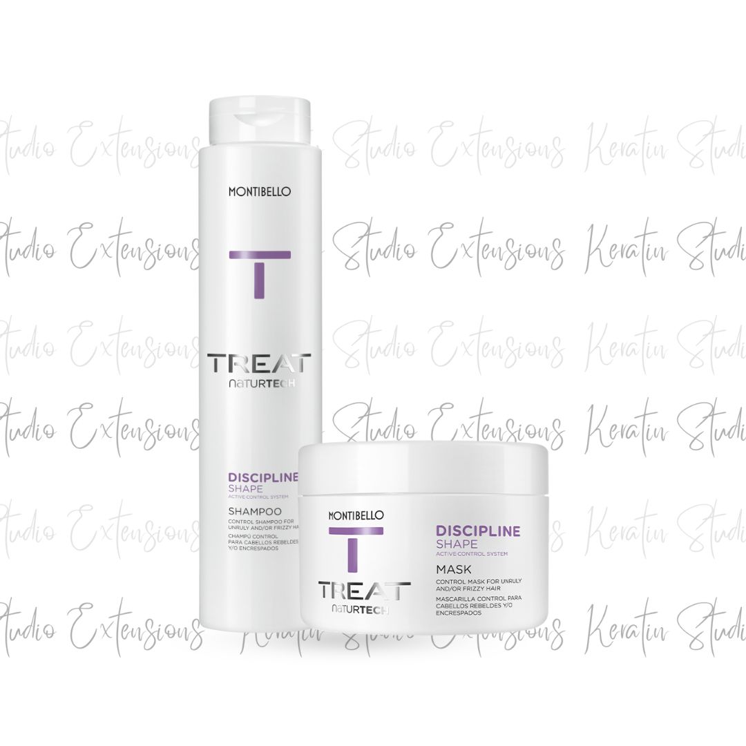 Set za neposlušnu kosu - Treat Discipline Shape Shampoo + Treat Discipline Shape Mask